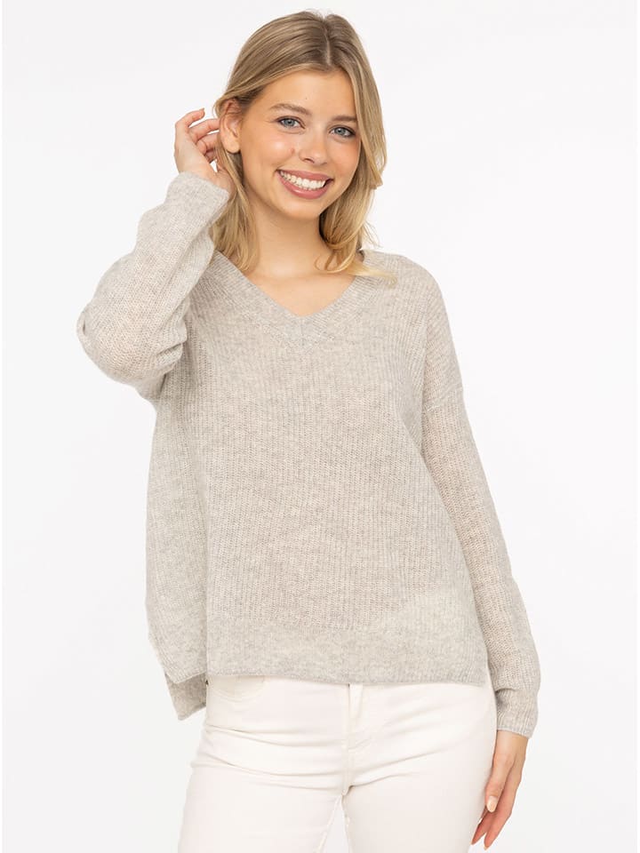 

Кашемировый свитер светло-серого цвета Zwillingsherz