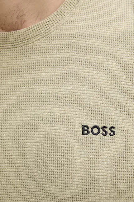 Футболка Waffle T-Shirt BOSS, зеленый — фото 4