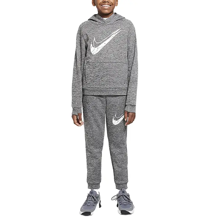 Толстовка Therma FIT Light Smoke Gray для подростков Nike, серый — фото 3