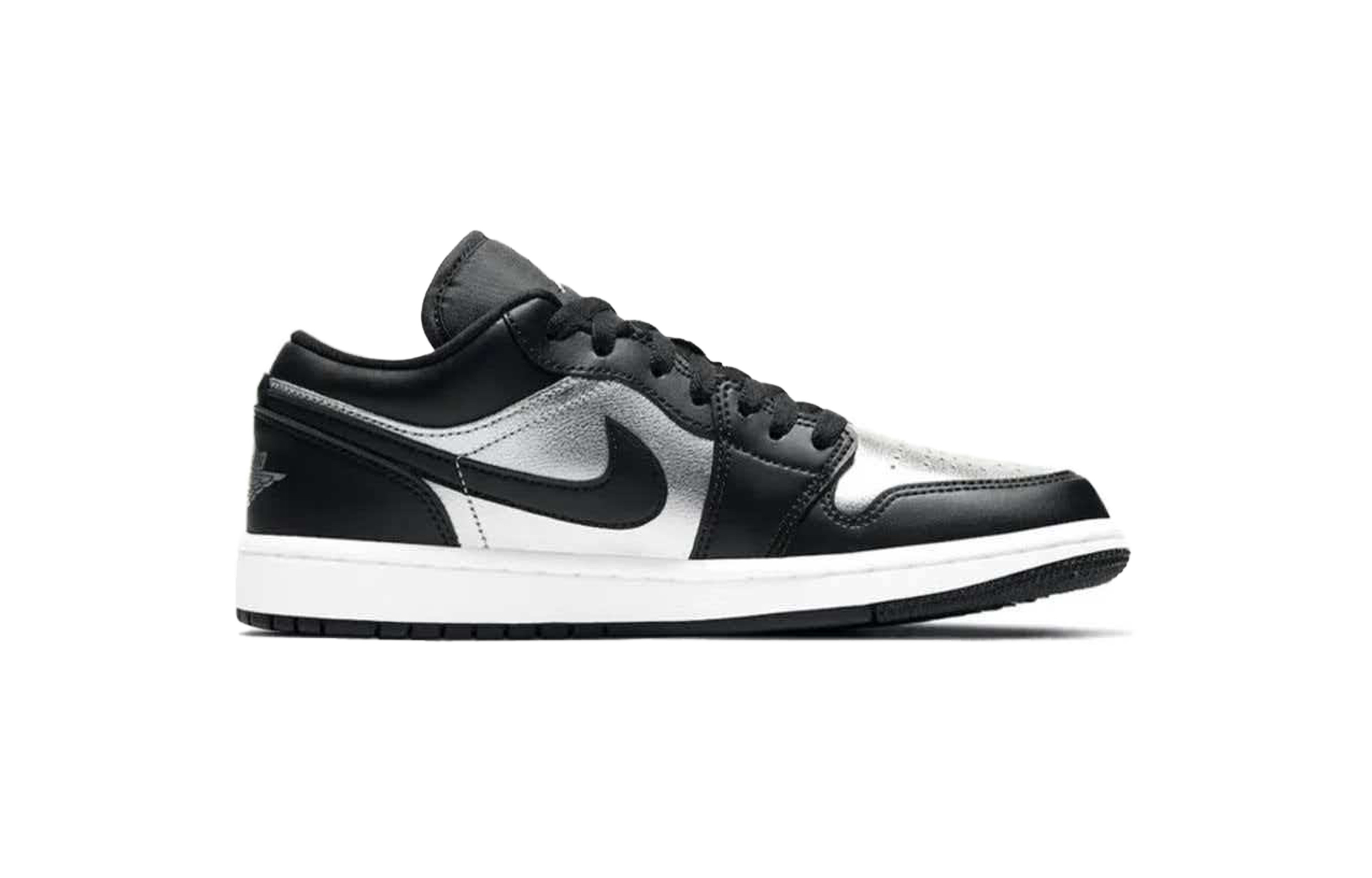 Air 1 Galaxy System устойчивые к истиранию низкие винтажные баскетбольные кроссовки Unisex Silver Jordan, серебряный — фото 3