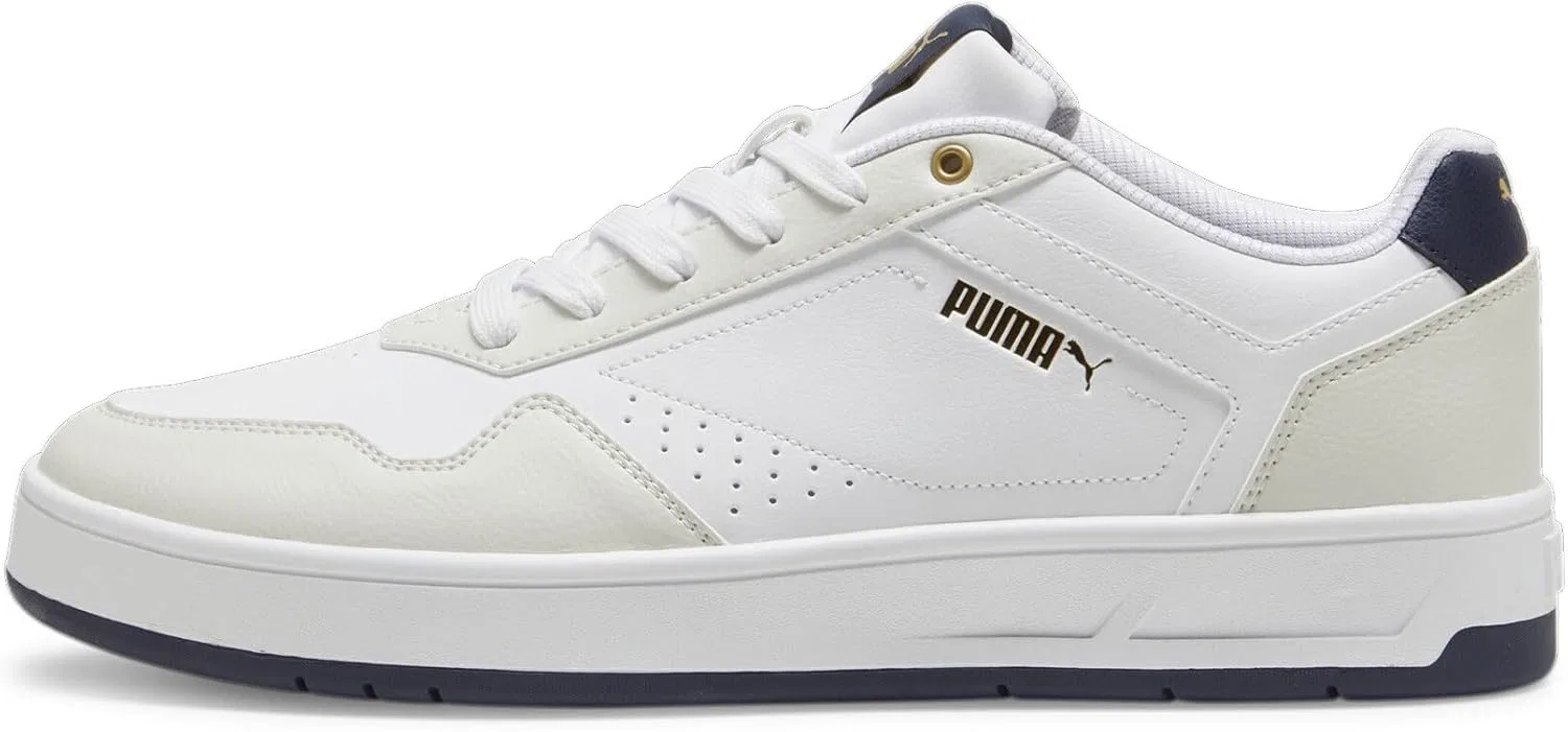 Кроссовки PUMA Unisex Court Classic, Puma White Vapor Gray Puma Navy