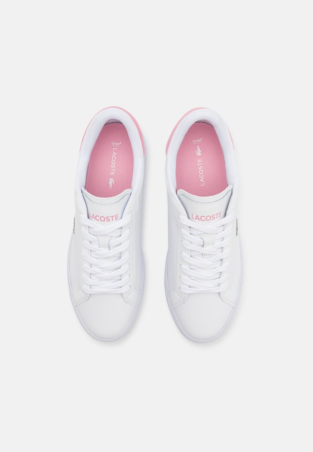 

Кроссовки на шнуровке POWERCOURT 224 Lacoste, белый