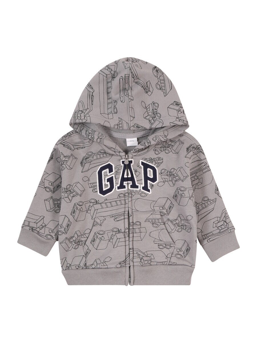 

Худи GAP Zip-Up Hoodie, серый