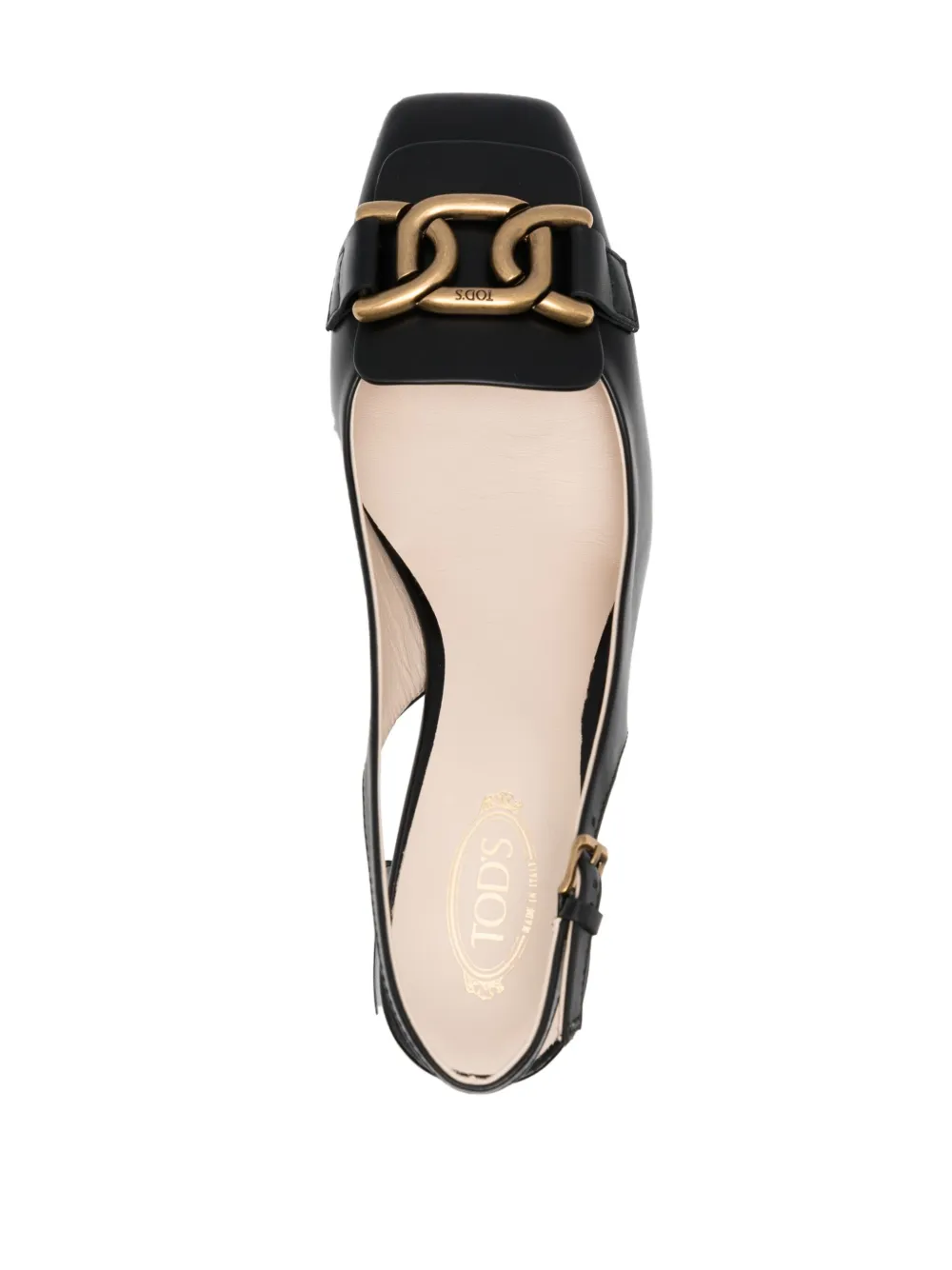 Туфли Kate 60 с ремешком на пятке TOD'S, черный — фото 4