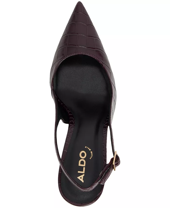 Женские туфли Seralina с острым носком и открытой пяткой на высоком каблуке ALDO, красный — фото 4
