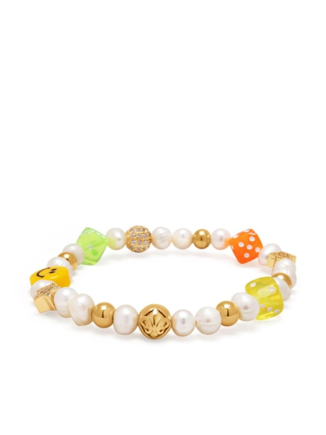 

Браслет с бусинами Nialaya Jewelry, белый