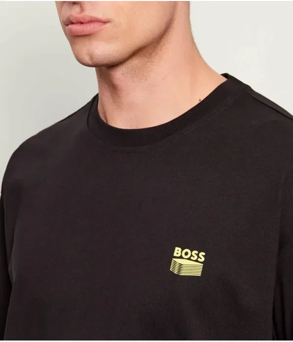 Футболка Te_Brutalism relaxed fit Boss Orange, черный — фото 4