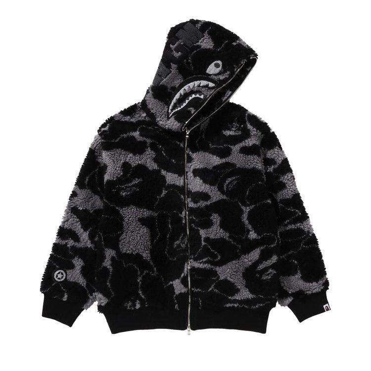 

Худи BAPE ABC Camo Boa Shark Relaxed Fit Full Zip Hoodie, Black