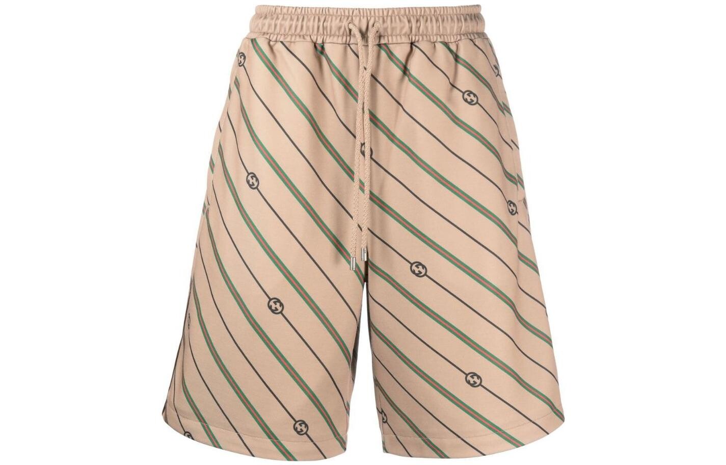 

Шорты мужские Gucci Twill Gg, бежевый / зеленый
