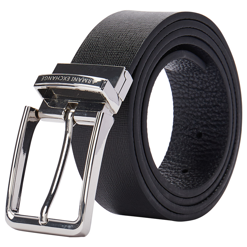 

Ремень мужской из кожи AE Cow шириной 3,2 см ARMANI EXCHANGE, в коробке