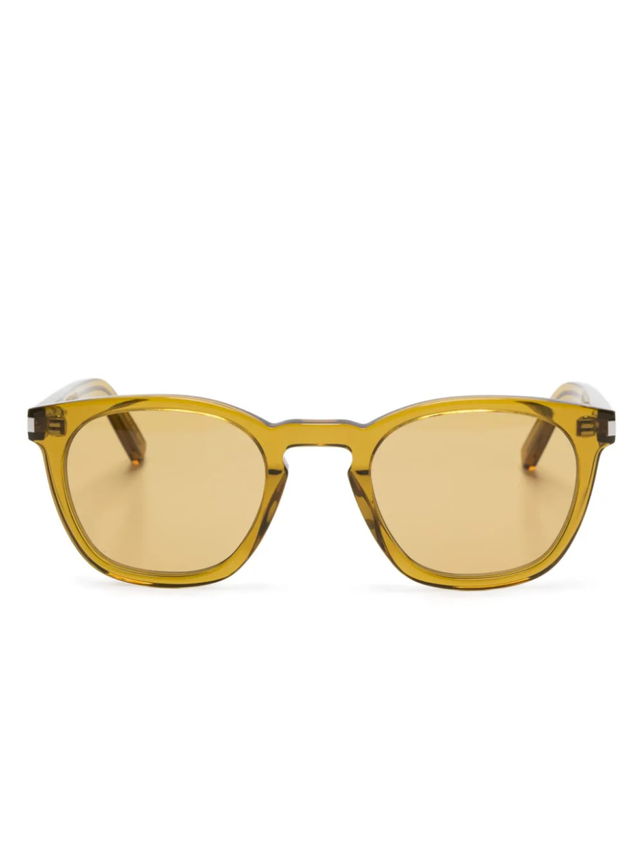 

Солнцезащитные очки в круглой оправе Saint Laurent Eyewear, зеленый