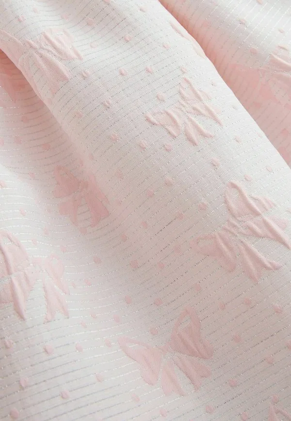 Платье для выпускного вечера стандартного кроя с бантом спереди Next, Pastel Pink — фото 3