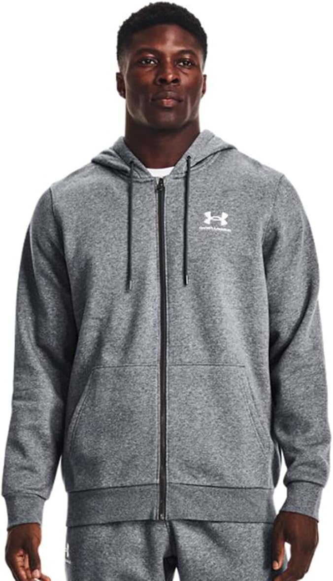

Толстовка Under Armour Armour Fleece с молнией, Pitch Gray Medium Heather/White