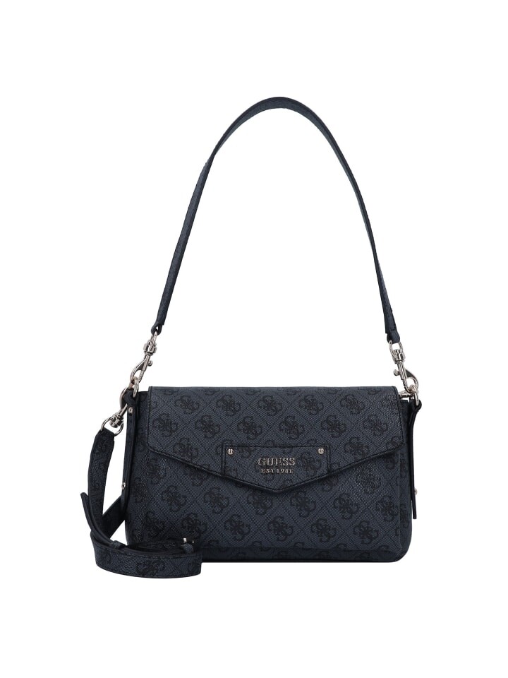 

Наплечная сумка Guess Eco Elements Schultertasche 25.5 cm, цвет coal logo