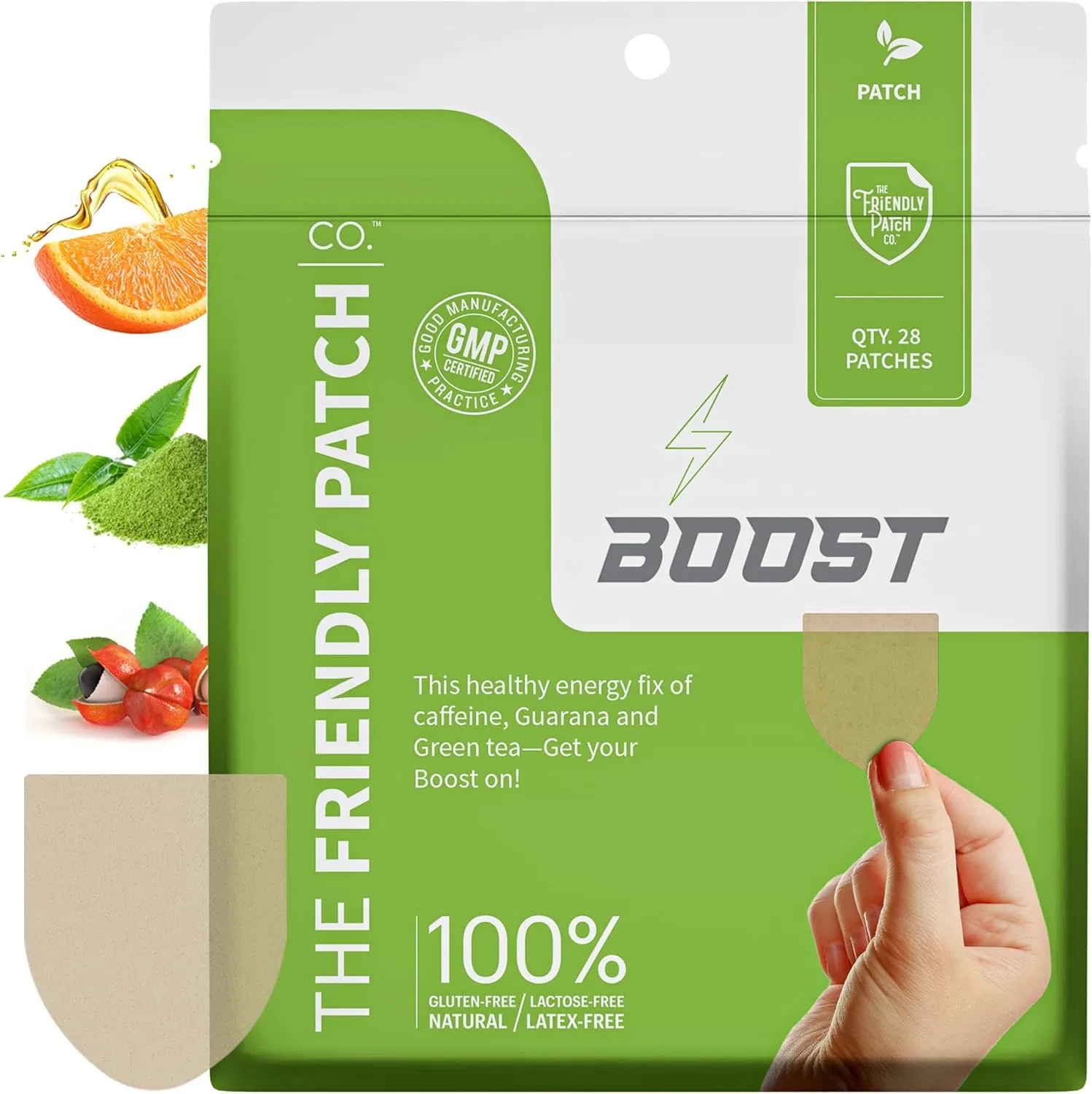 Пластырь энергетический Boost The Friendly Patch Co. 1 шт. кофе