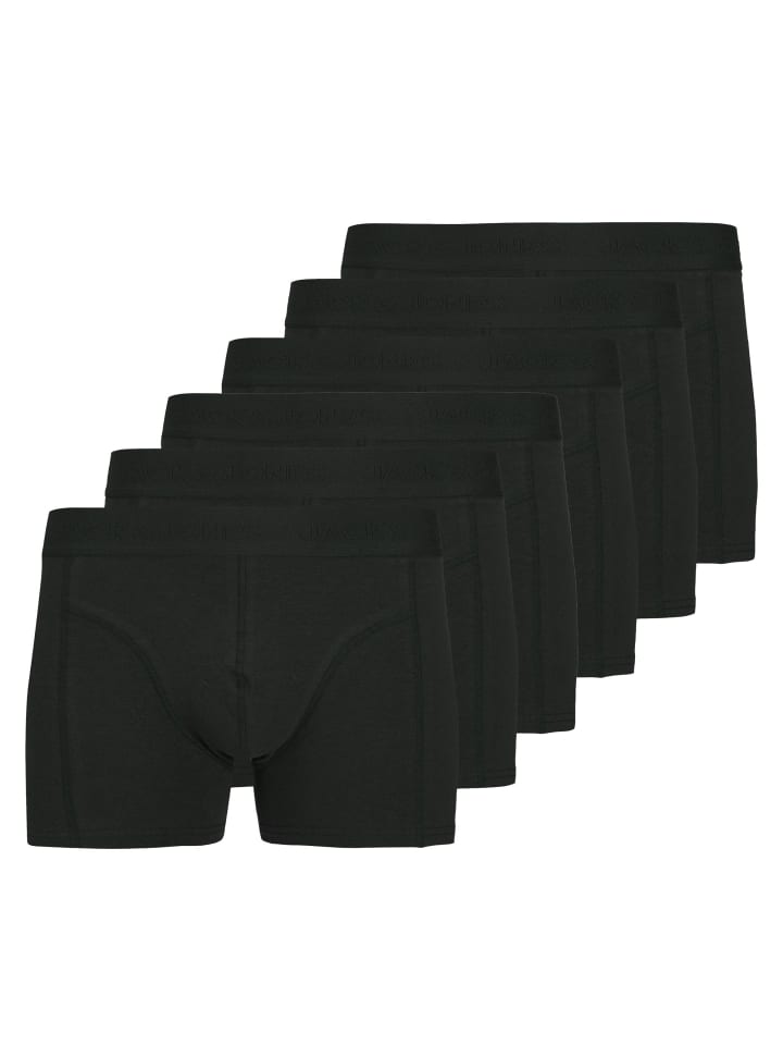 

Jack & Jones Комплект из 6 боксерских трусов черного цвета