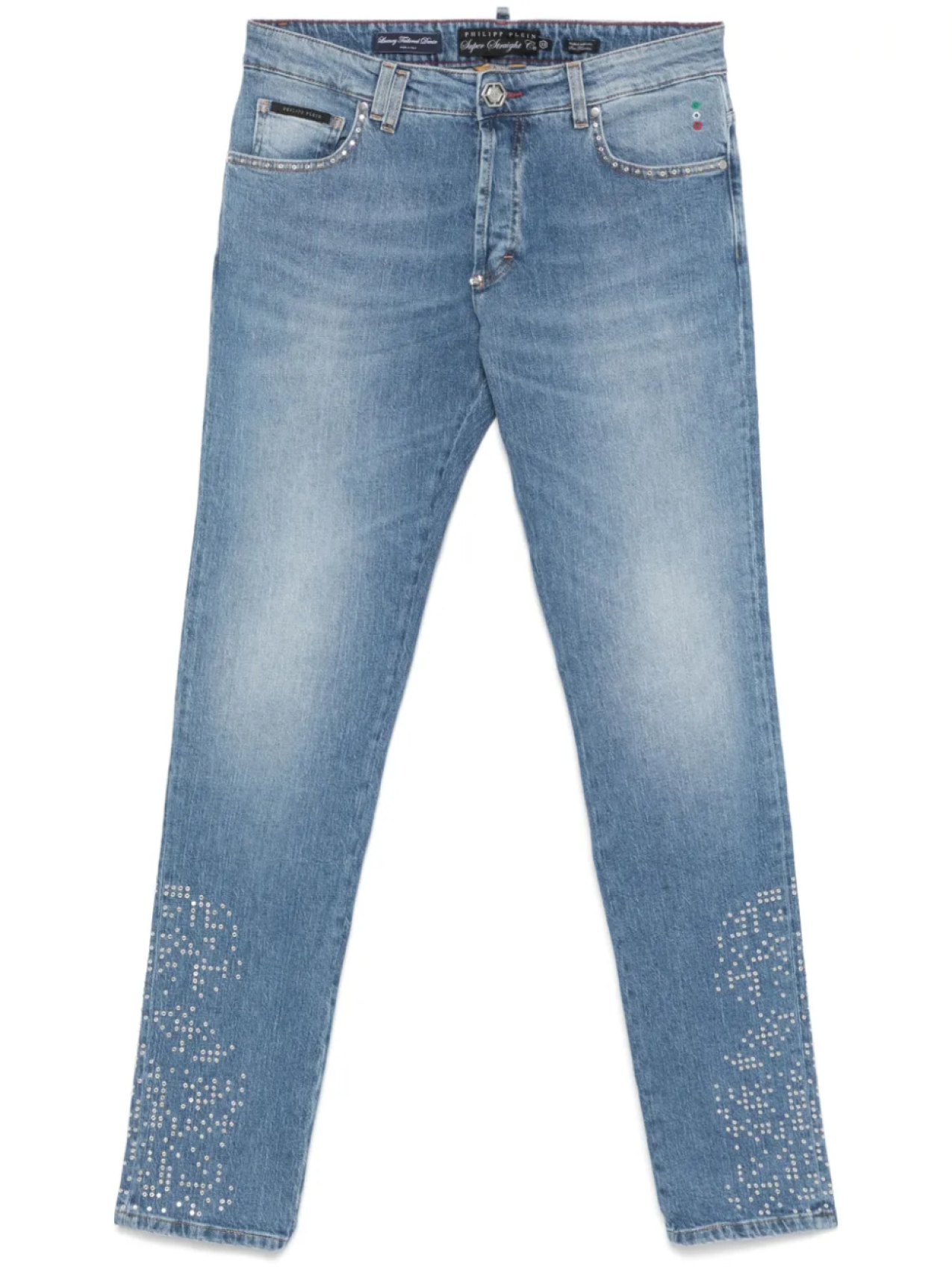 

Джинсы с заклепками Philipp Plein, синий