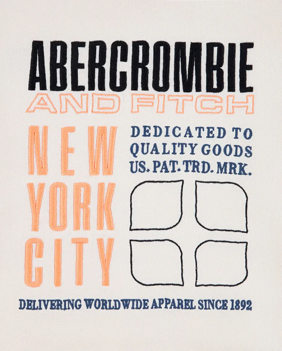Толстовка с капюшоном Abercrombie Kids, кремовый — фото 3