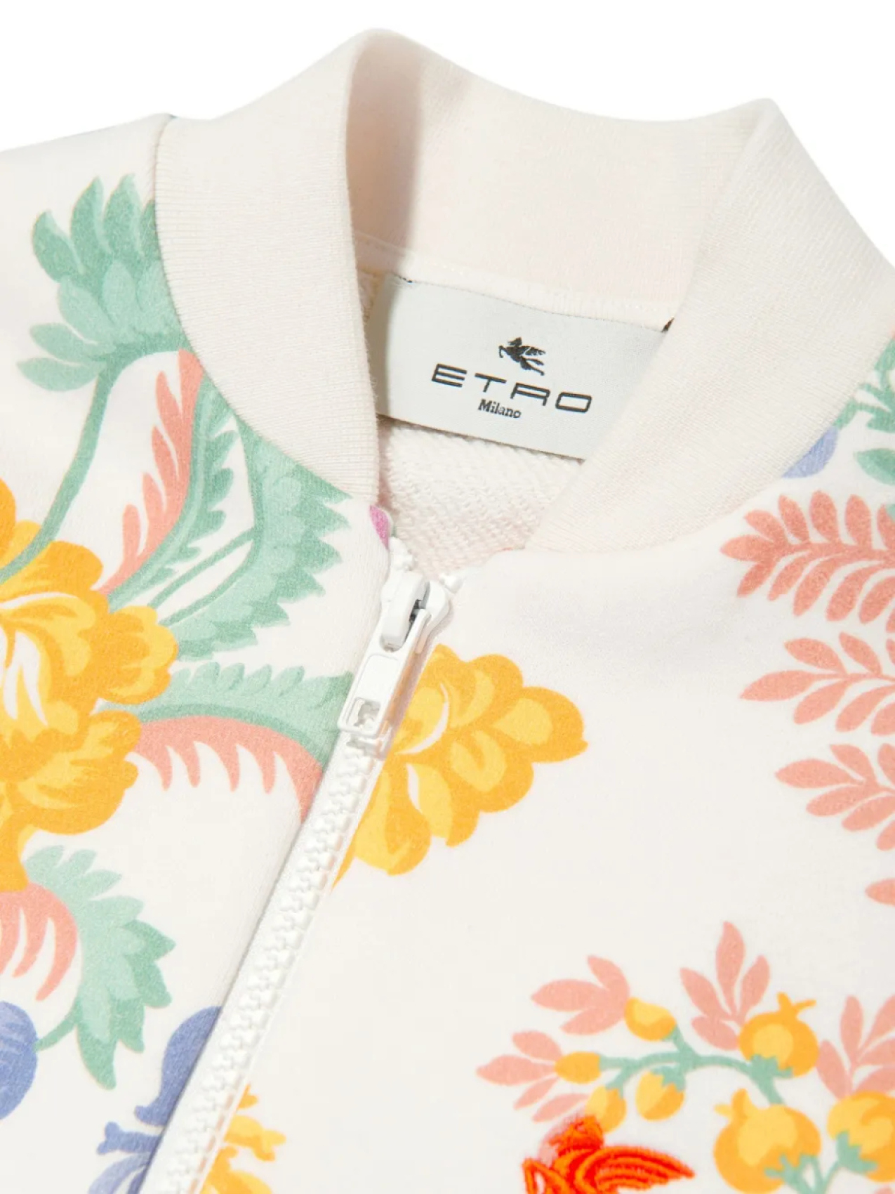 Куртка-бомбер с цветочным узором ETRO KIDS, нейтральный — фото 3