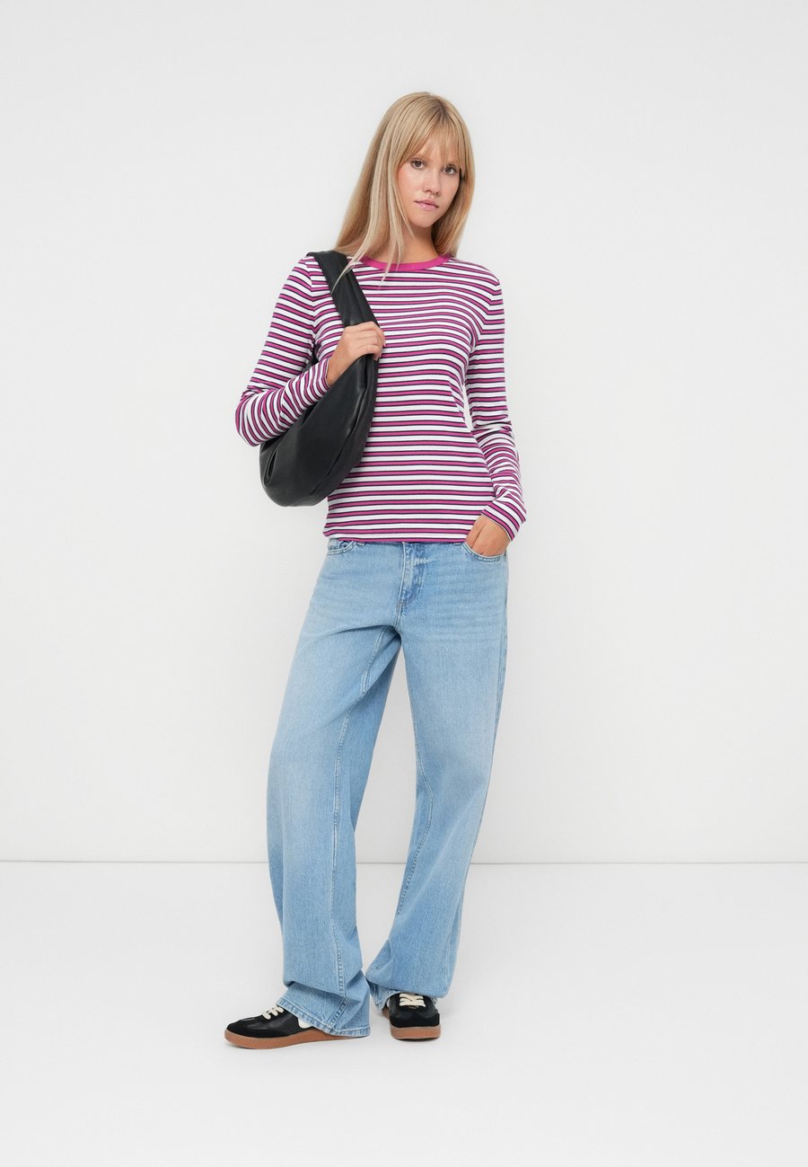 Топ GAP ESSENTIAL STRIPE, Bright Fuchsia/Pink — фото 2