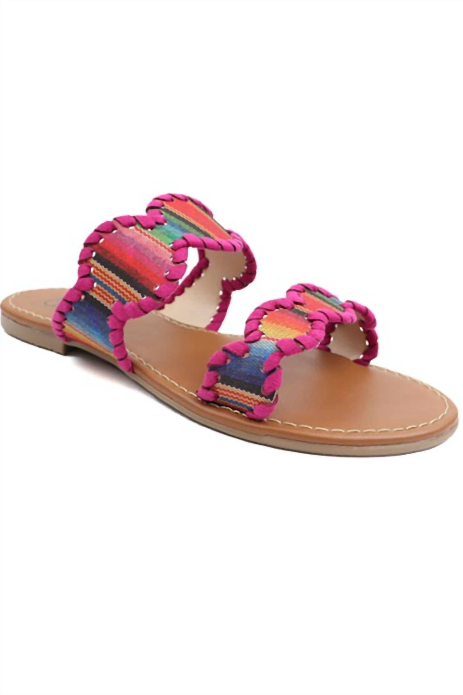 Женские сандалии Mimi 10 с двойным ремешком из серапе Everglades, цвет serape