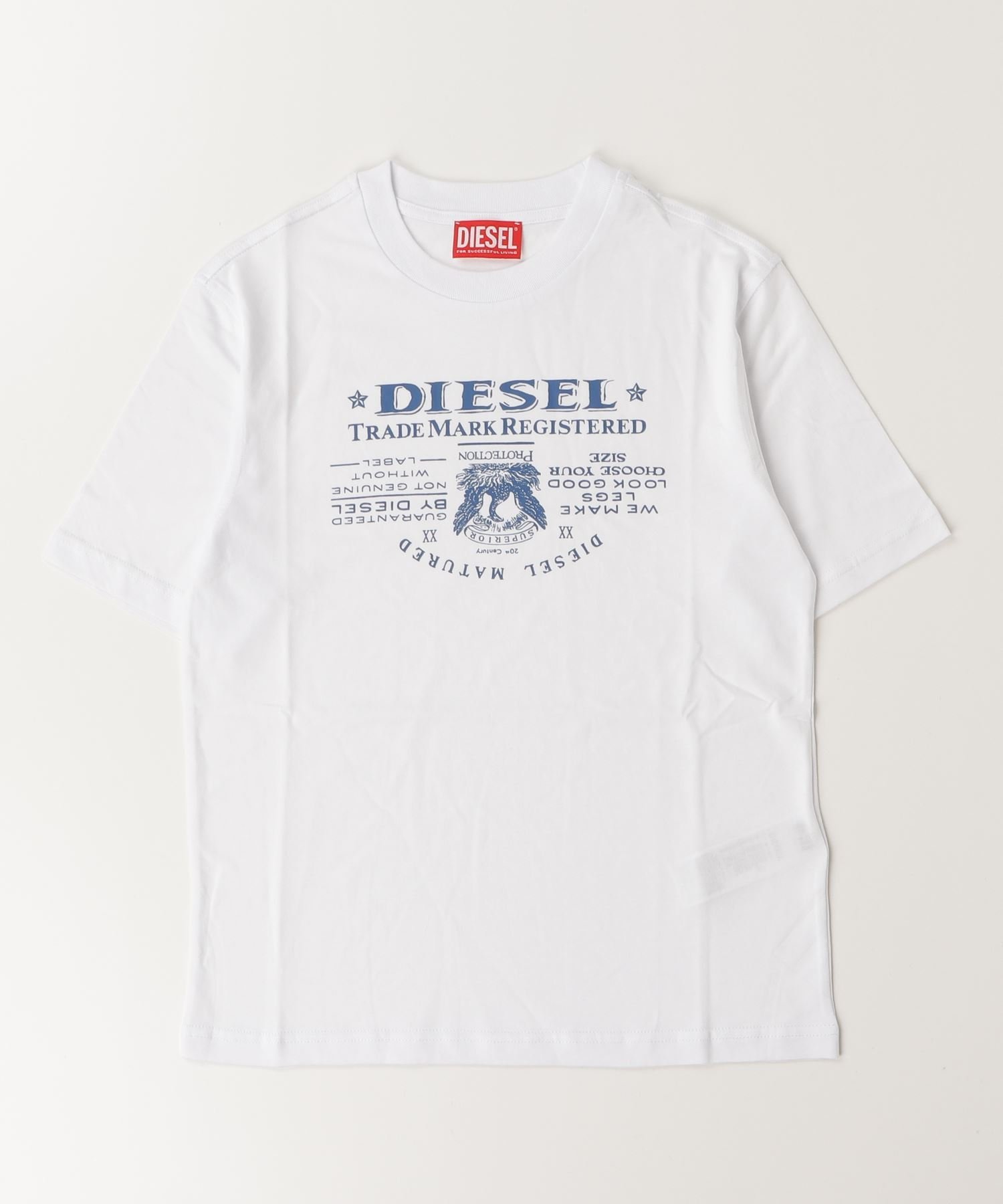 Детская футболка с коротким рукавом и логотипом бренда DIESEL, White