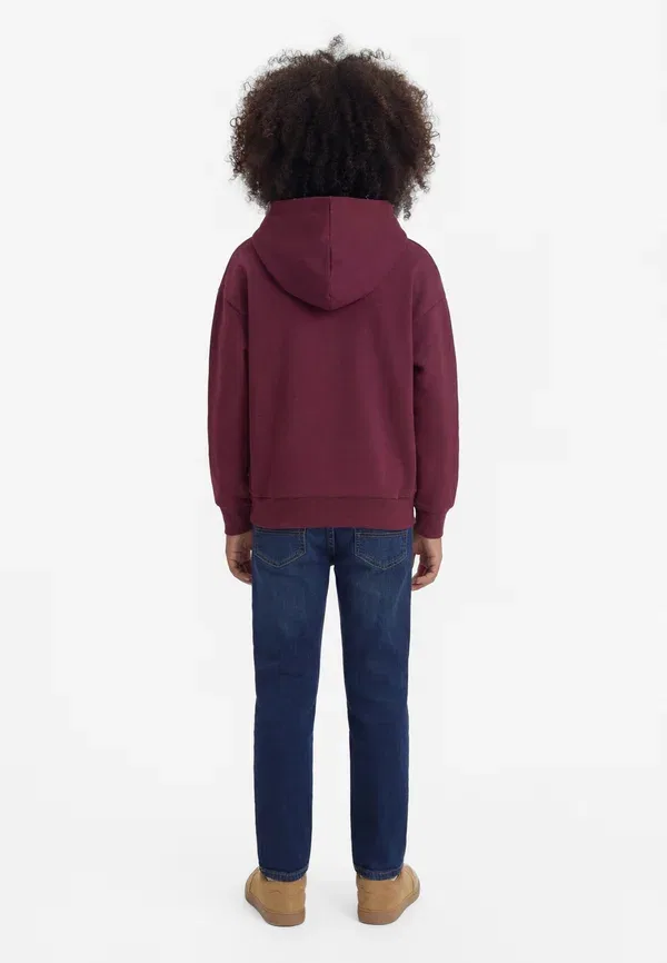 Толстовка Osjgraham sweat hoodie Only & Sons Junior, сиренево-винный/белый — фото 2