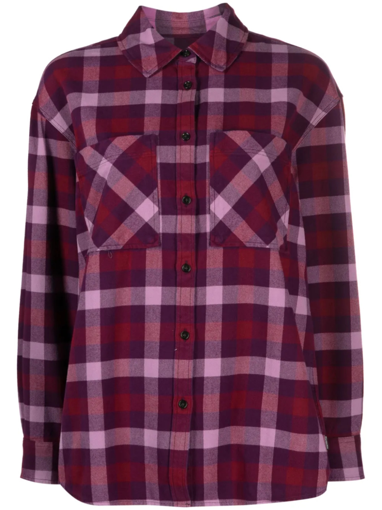 

Woolrich клетчатая рубашка с длинными рукавами, фиолетовый