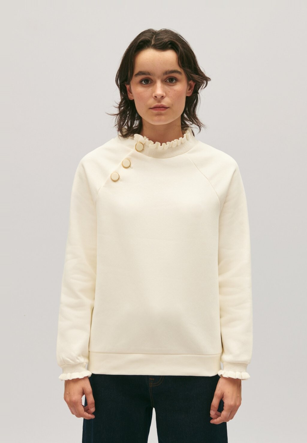 

Толстовка Tape Claudie Pierlot, Слоновая кость, Бежевый, Толстовка Tape Claudie Pierlot, Слоновая кость