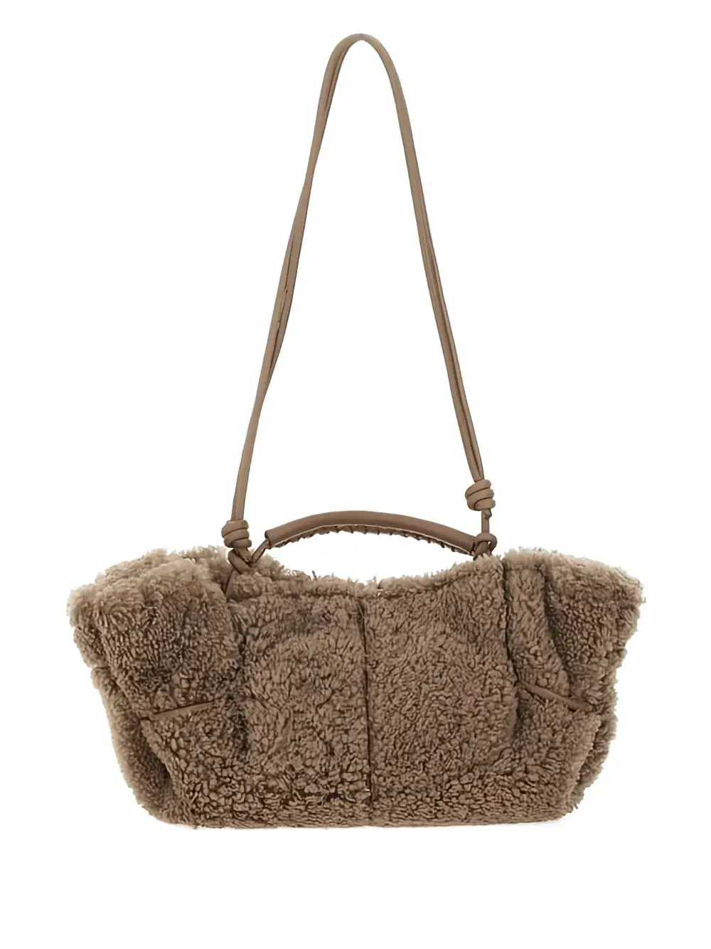 

Плечевая сумка с плетёной ручкой Hereu, серый