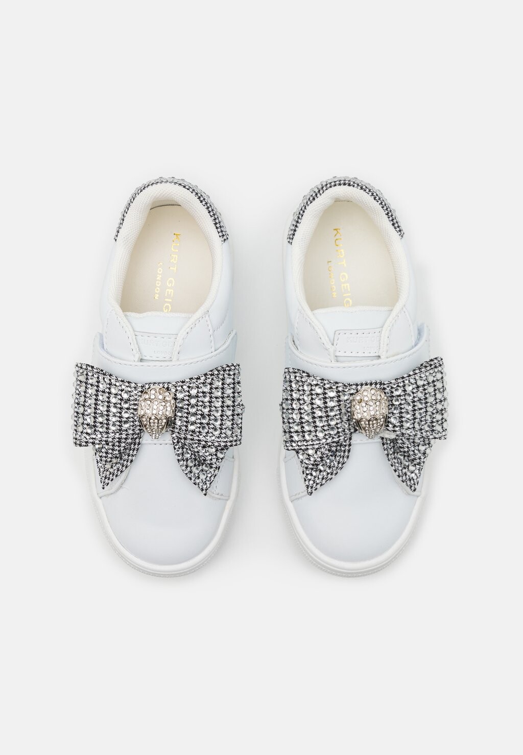 Низкие кроссовки Mini Laney Bow Kurt Geiger London, цвет silver — фото 4