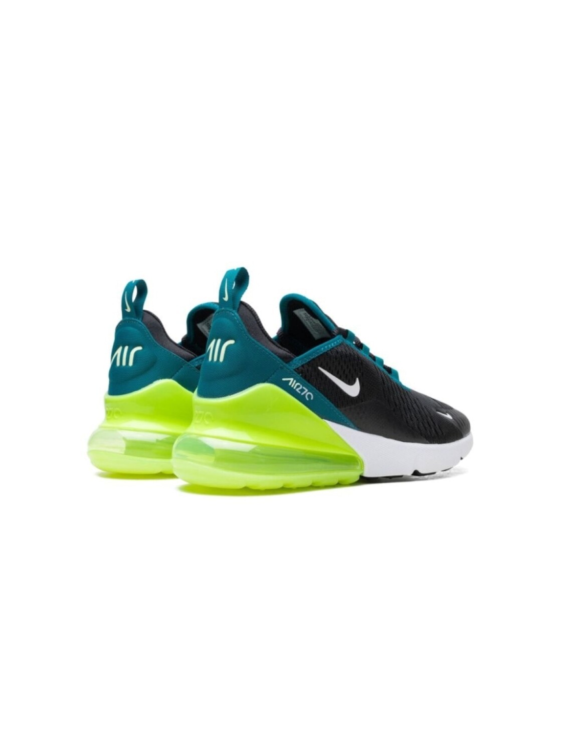 Кроссовки Air Max 270 Black/Bright Spruce/Volt Nike Kids, черный — фото 3