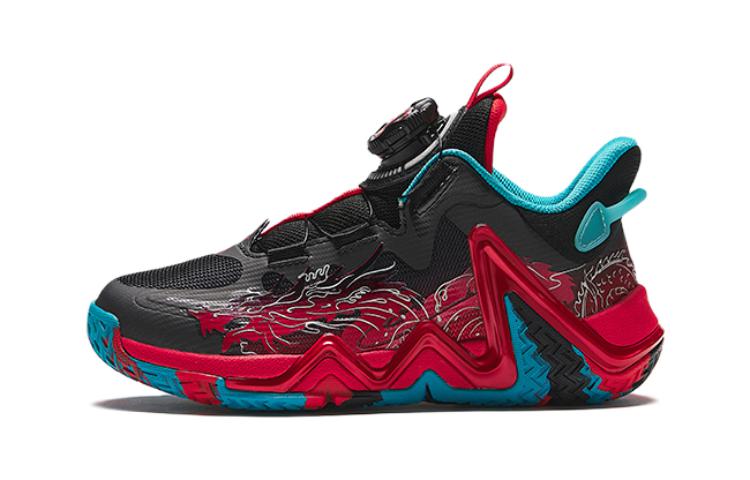 

Детские баскетбольные кроссовки с низким верхом и противоскользящей подошвой для детей от 3 до 7 лет Antakids, черный/синий/красный