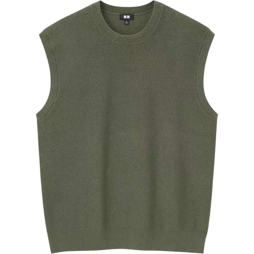 Майка унисекс 56 Olive, Crew Neck, Moderate UNIQLO
