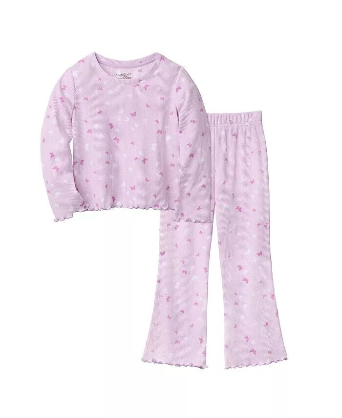 

Комплект пижамы для девочек из двух частей «Термо-Бабочка» Cuddl Duds