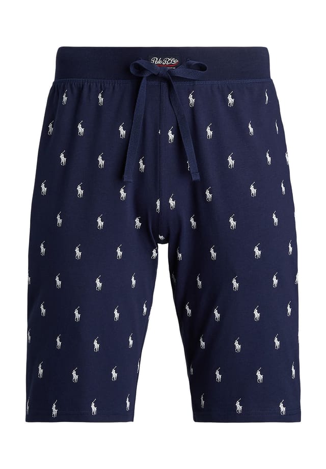 

Пижамные брюки облегающие до колена Polo Ralph Lauren, синий