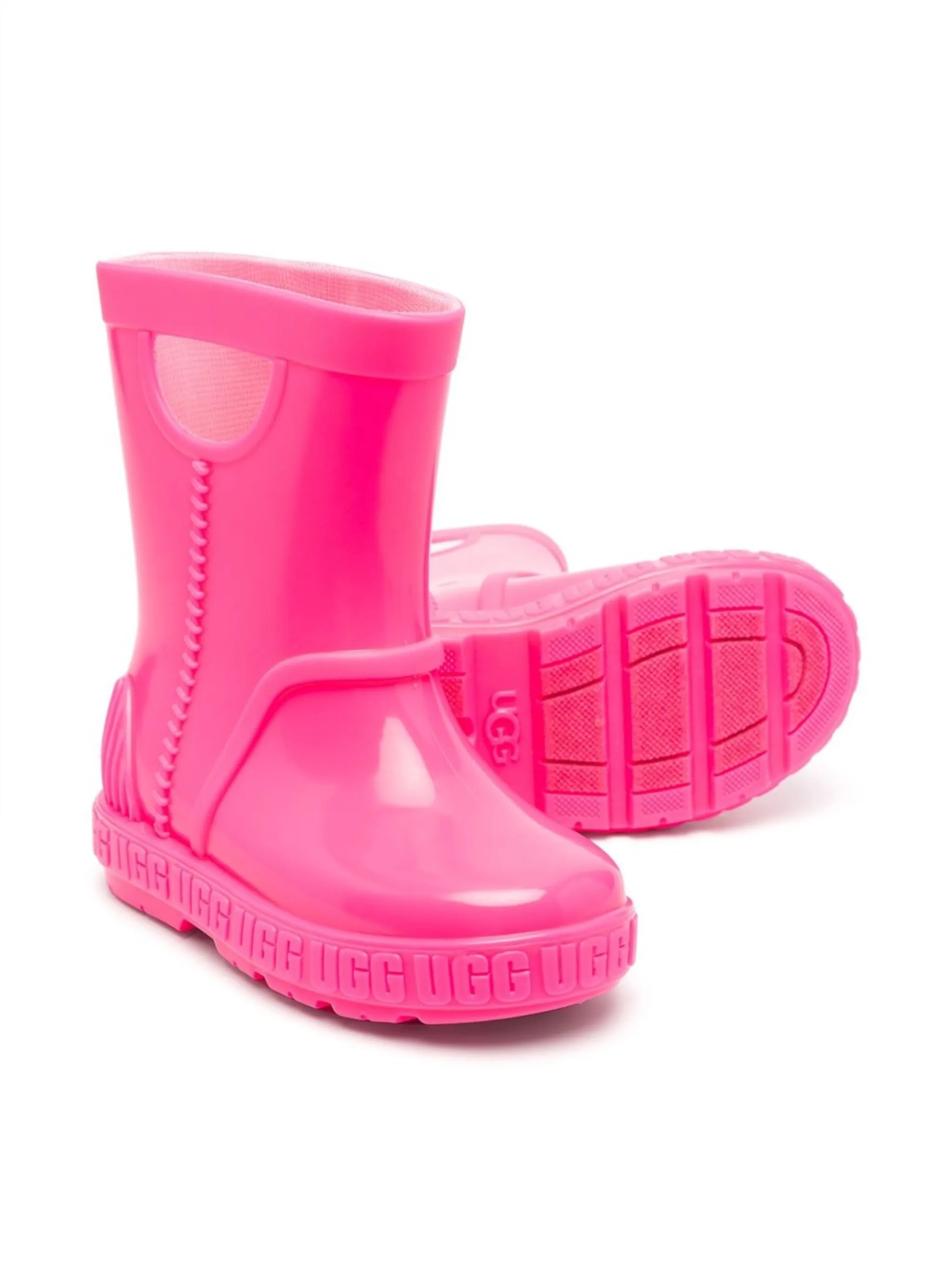 Резиновые сапоги с закругленным носком Ugg Kids, розовый — фото 2