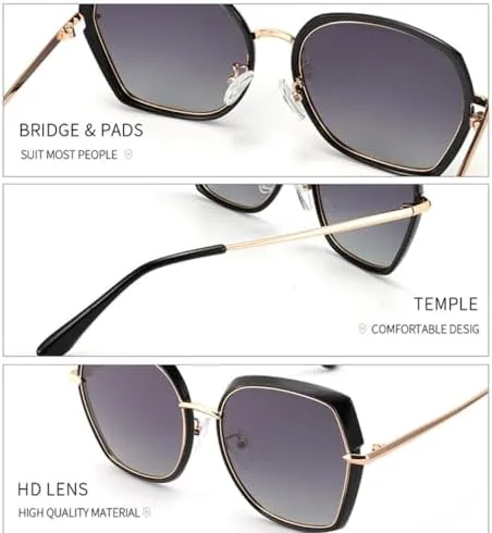 

Солнцезащитные очки в стиле стимпанк 2026 года, увеличенного размера, с металлическим корпусом, защитой от УФ-излучения UV400, для вождения MTZJH, 03 Black