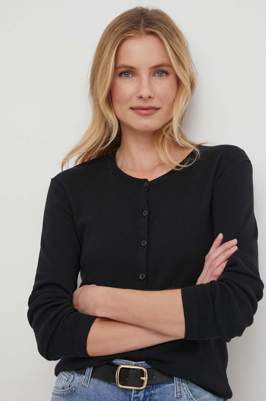 

Хлопковый кардиган United Colors of Benetton, черный