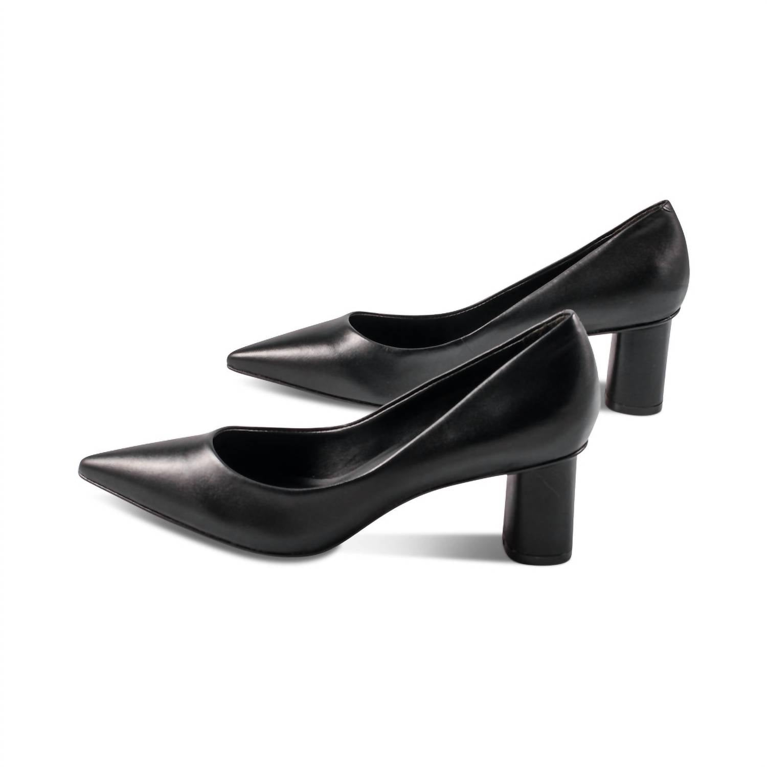 Женские туфли Felicia Leather Heel черного цвета Carrano