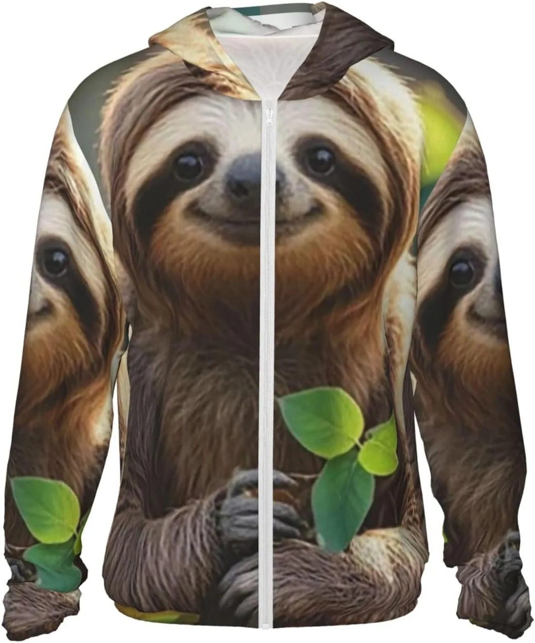 

Толстовка с капюшоном Unisex для защиты от солнца UPF 50+, Sloth My Spirit Animal LHDGBNV