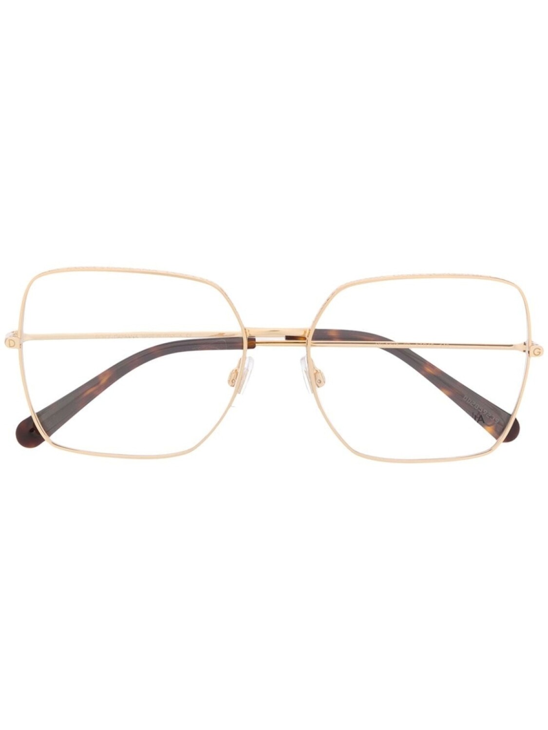 

Dolce & Gabbana Eyewear массивные очки, золотистый