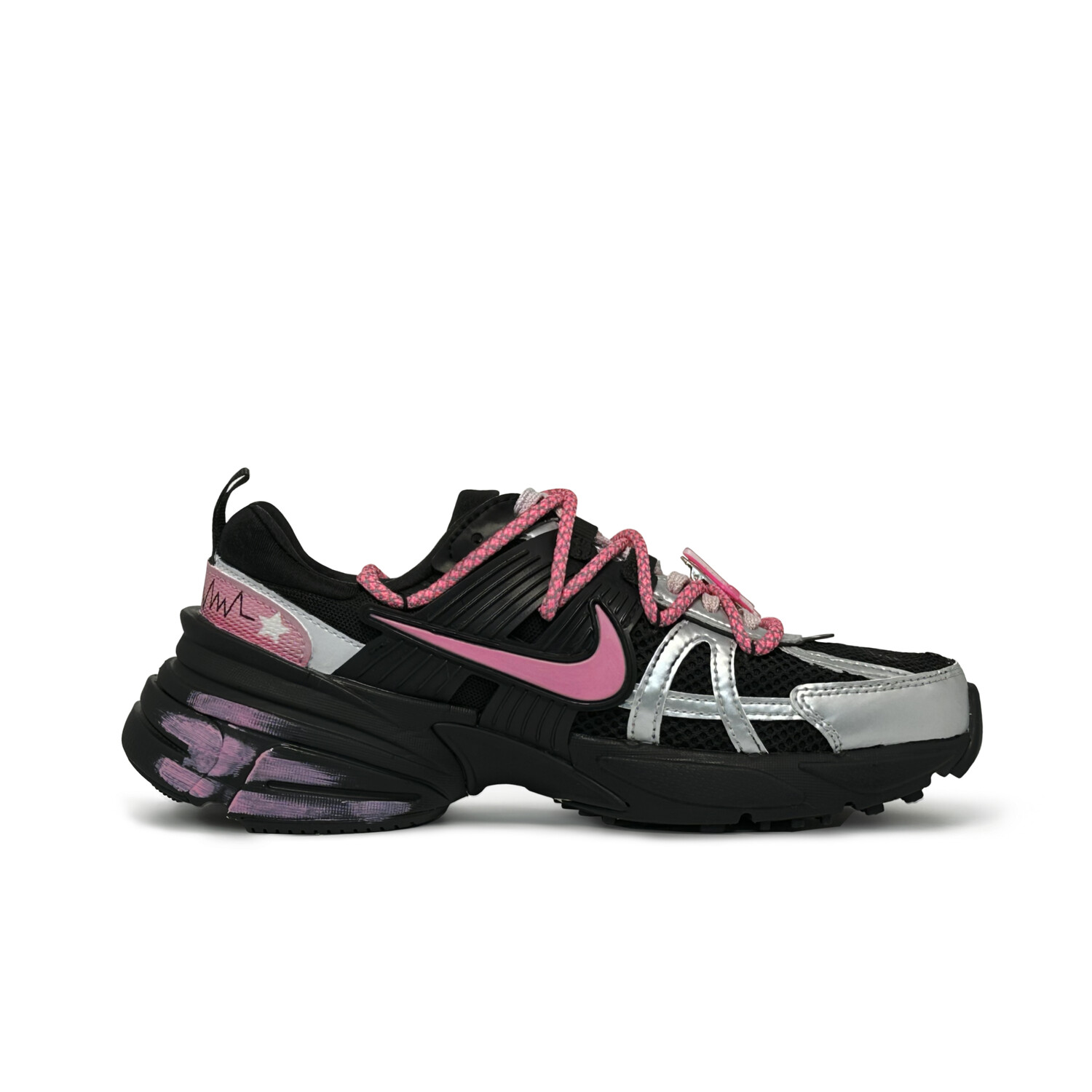 

Кроссовки Nike V2K Run для женщин, Black/Pink, Черный, Кроссовки Nike V2K Run для женщин, Black/Pink