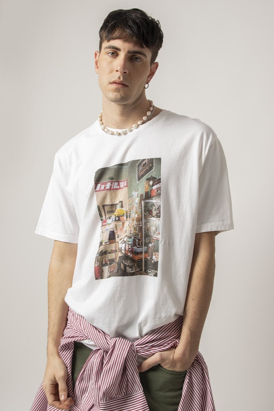 

Футболка с принтом WASHED TAKAYAMA UNISEX Kaotiko, черный