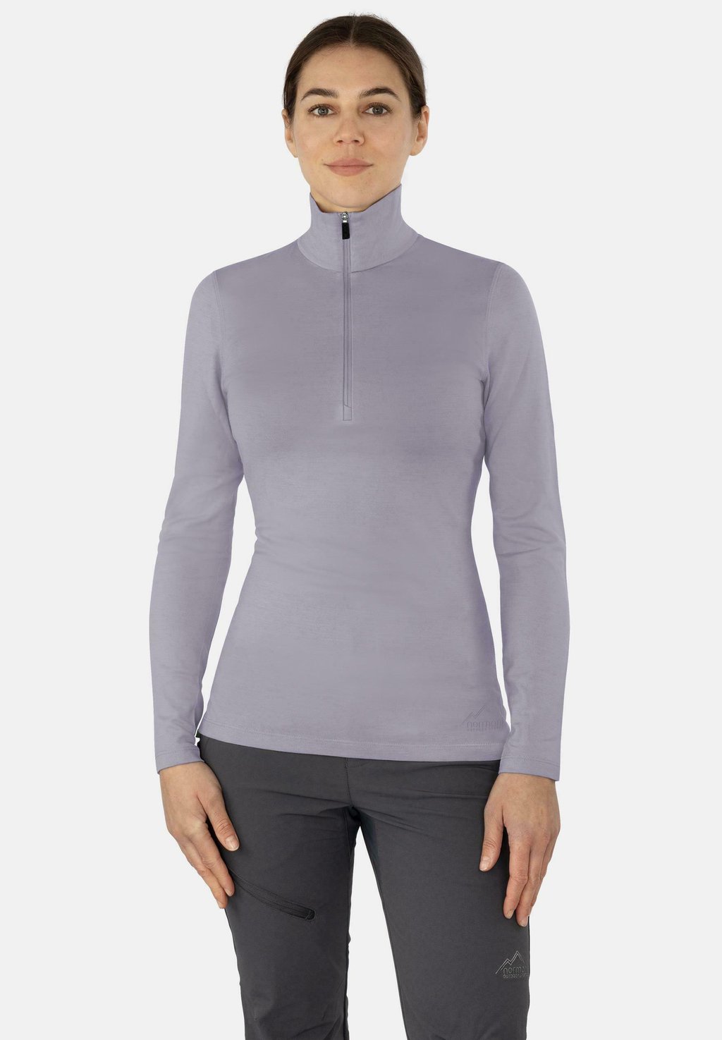 

Топ с длинными рукавами MIT 1/4 ZIPPER LAUNCESTON normani Outdoor Sports, фиолетовый