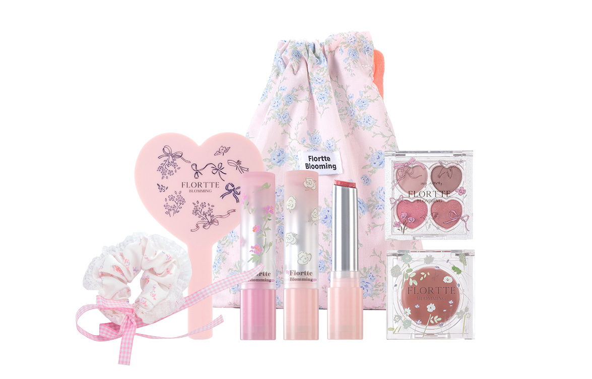 

Narcissus Collection косметичка для макияжа комплект для лица чистый натуральный 7 предметов FLORTTE