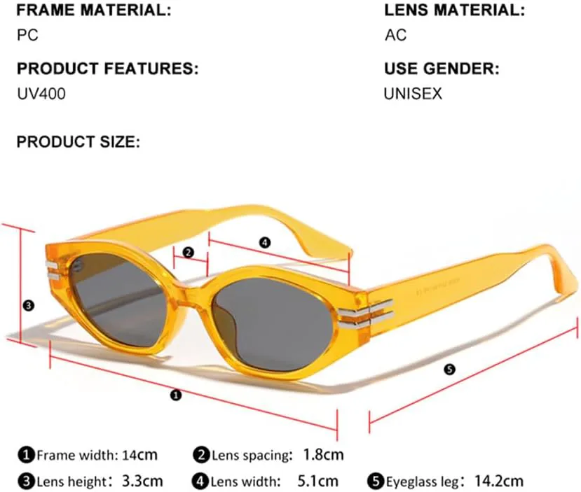 

Ретро солнцезащитные очки для женщин и мужчин, винтажные солнцезащитные очки с защитой от УФ-излучения UV400 для использования на открытом воздухе HCPIHF, 2