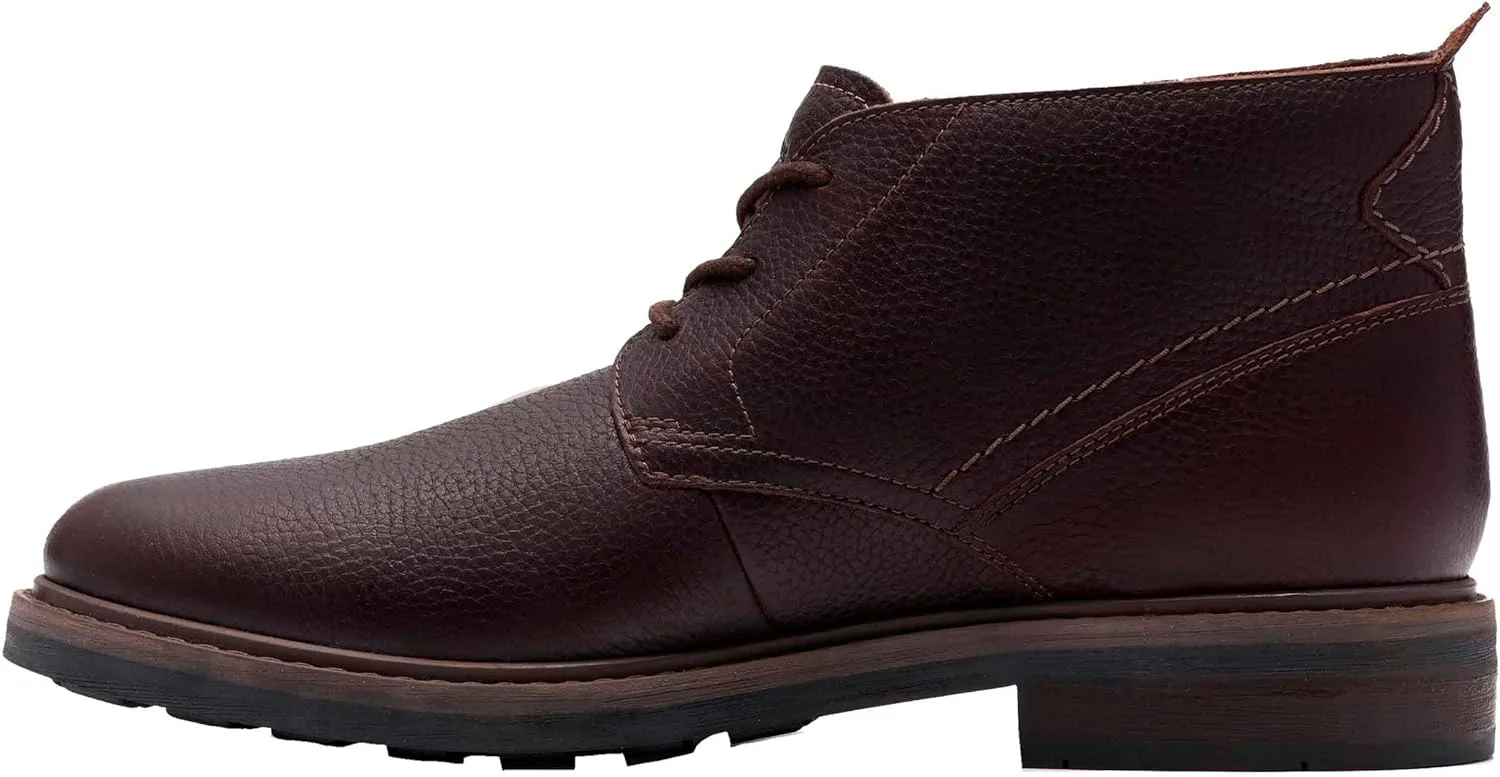 Мужские ботинки Newford Mid Wp Chukka Clarks Premium, коричневый — фото 2