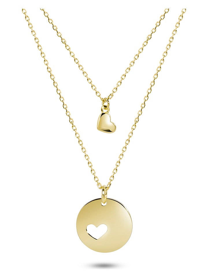 

Позолоченное колье с декоративными элементами - (Д)39 см DI GIORGIO