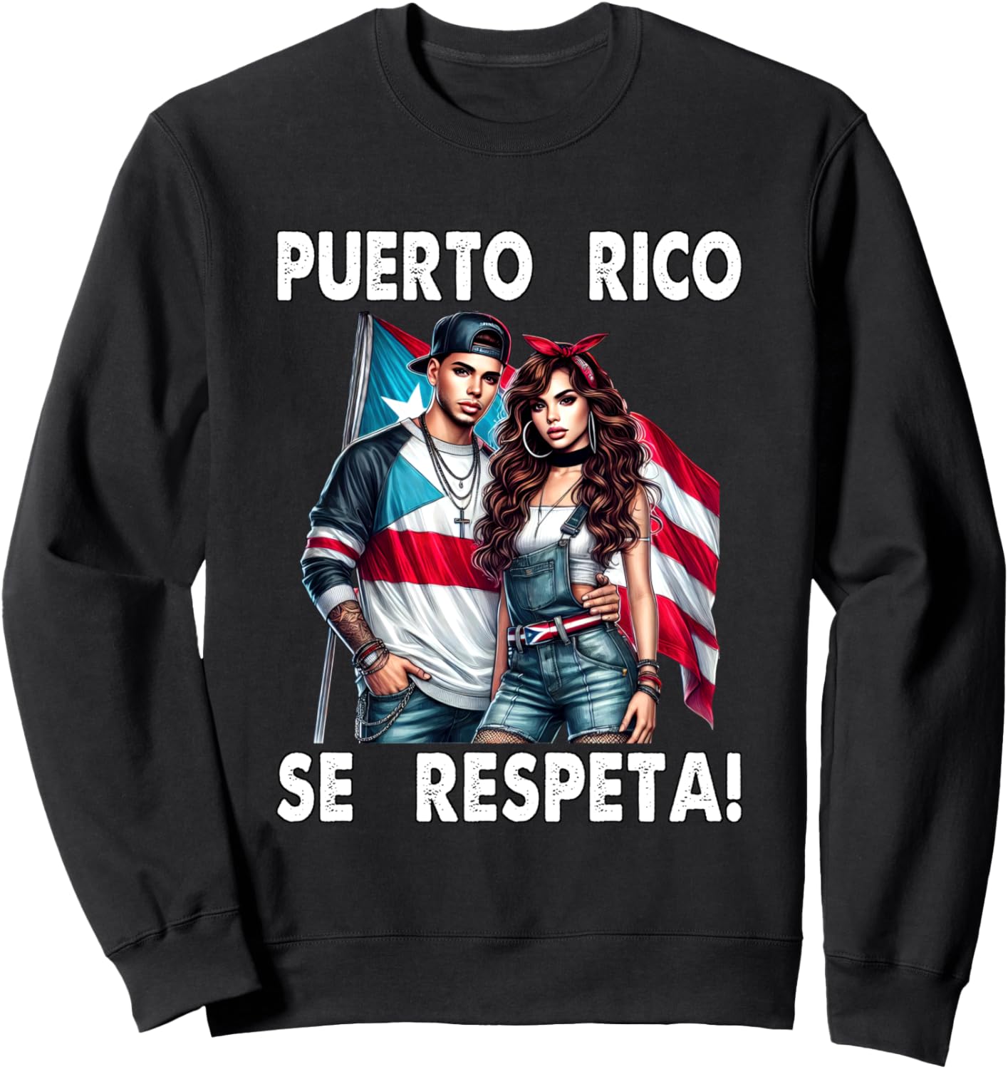 

Толстовка для пар Puerto Rico Se Espeta PR Flag Boricua Puerto Rico Se Respeta Collection, More Here, черный